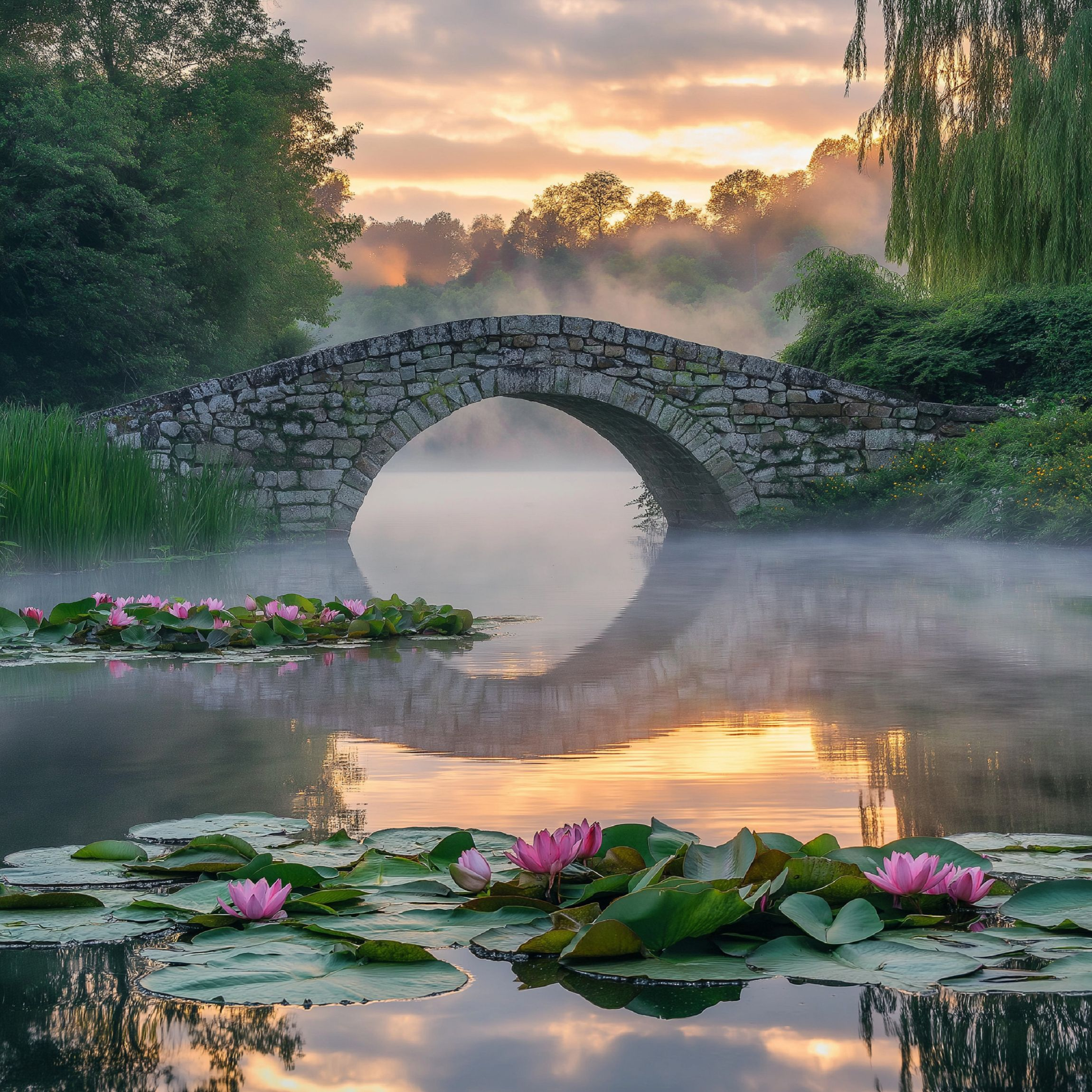 Brücke über See