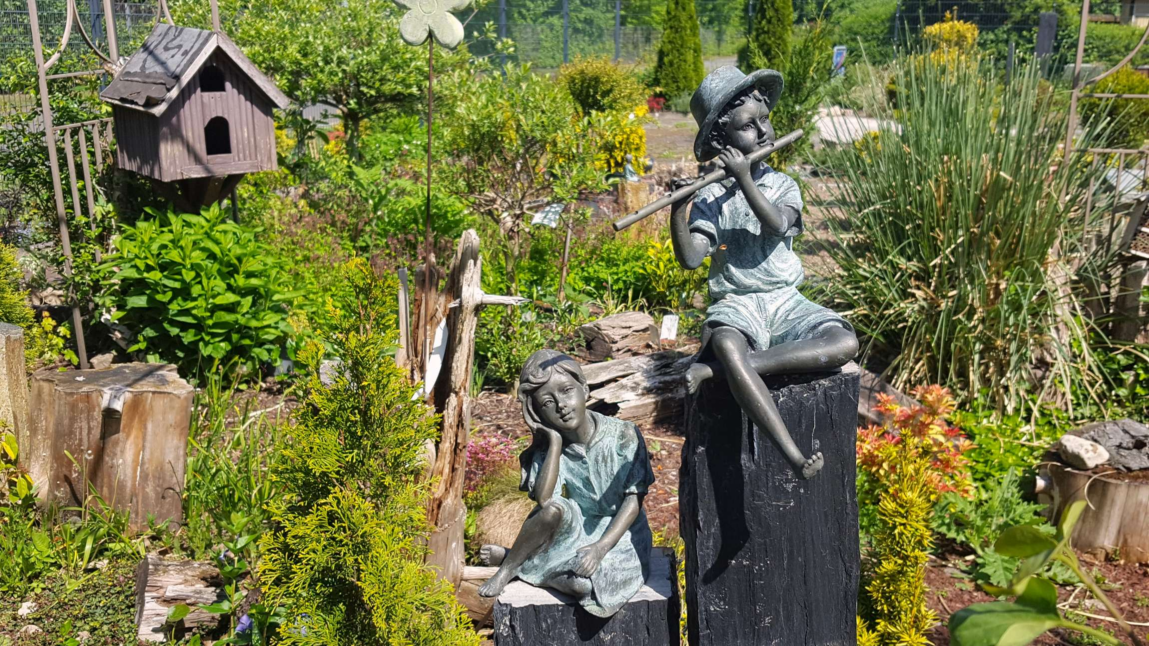 2 Bronze Statuen